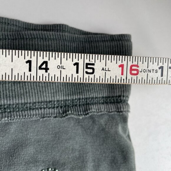 VTG Y2K Vertigo Paris Embroidered Track Pants Women's L Olive Double Sided Bling - Picture 10 of 12